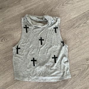 Cross Crop Tank Top